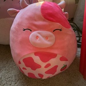strawberry cow Squishmallow like brand new some have tags still on